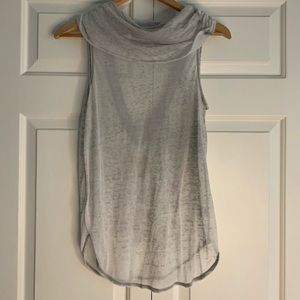 Nordstroms see through cowl neck and open back 80% cotton 40% polyester size XS